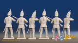 Seven Years’ War Russian Grenadiers - Firing - Summer Uniform - Observation Corps, rear view. Supplied unpainted.