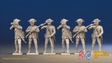 Seven Years’ War Prussian Garrison Musketeers - Firing Line, front view. Supplied unpainted.