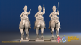 Seven Years’ War Prussian Dragoons - Galloping - Set 2, rear view. Supplied unpainted.