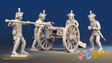 Seven Years’ War Prussian Horse Artillery - Loading Crew, front view. Supplied unpainted.