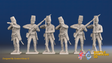 Seven Years’ War Russian Pandur Grenadiers - Firing - Summer Uniform, front view. Supplied unpainted.