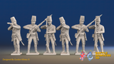 Seven Years’ War Russian Pandur Grenadiers - Firing - Summer Uniform, front view. Supplied unpainted.