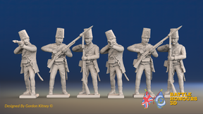 Seven Years’ War Russian Pandur Grenadiers - Firing - Summer Uniform, front view. Supplied unpainted.