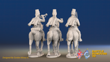 Seven Years’ War Russian Hussars Command - Mirlitons, rear view. Supplied unpainted.