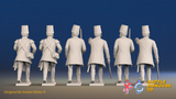 Seven Years’ War Russian Pandur Grenadiers Command - Summer Uniform, rear view. Supplied unpainted.