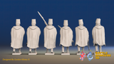 Seven Years’ War Russian Pandur Grenadiers Command - Charging - Winter Uniform, rear view. Supplied unpainted.
