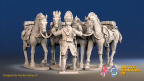 Seven Years’ War Prussian Von Kleist Horse Holder, front view. Supplied unpainted.