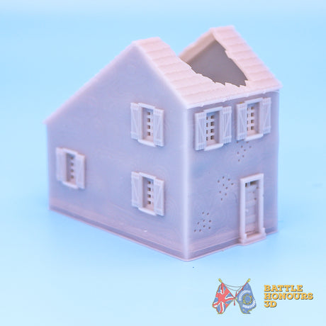 Damaged Saint Privat House 6 terrain model view 4