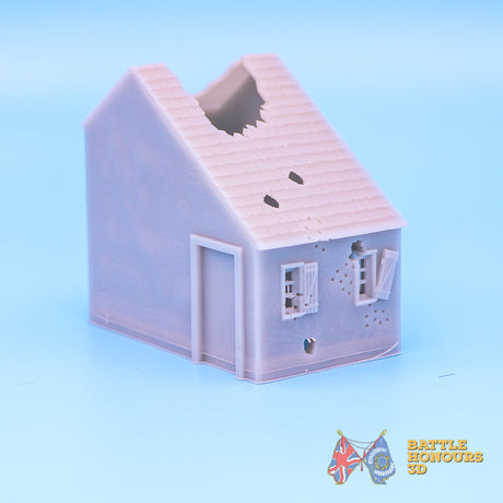 Damaged Saint Privat House 6 terrain model view 5