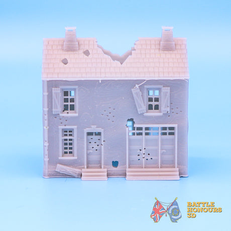Damaged Saint Privat House 5 terrain model view 1