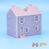 Damaged Saint Privat House 5 terrain model view 4