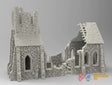 Destroyed church terrain model view 1