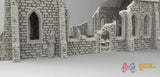 Destroyed church terrain model view 3