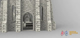 Destroyed church terrain model view 4