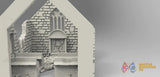 Destroyed church terrain model view 5