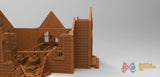 Damaged Russian church terrain model view 5