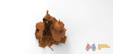 Damaged Russian church terrain model view 1