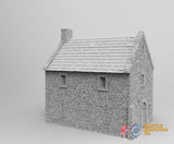 Bastle with Stairs terrain model view 2