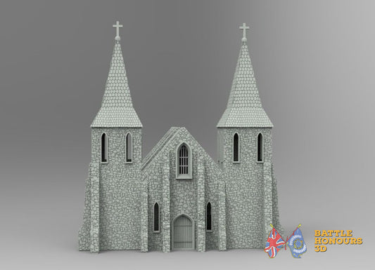 Gotische Kirche mit Türmen