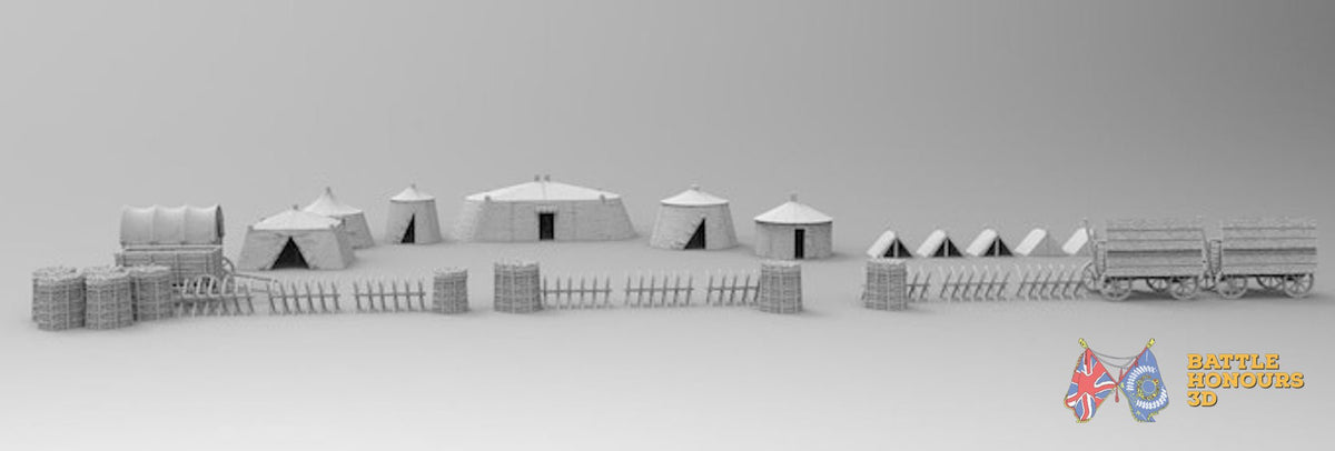 Hussite camp terrain model view 5