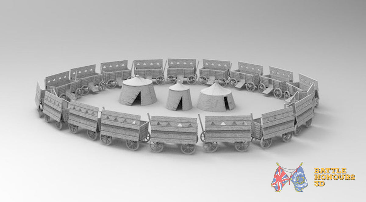 Hussite camp terrain model view 1