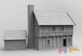 Medieval farmhouse terrain model view 2