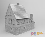 Medieval forge terrain model view 4