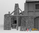 Medieval forge terrain model view 2