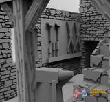 Medieval forge terrain model view 1