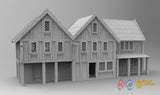 Medieval inn terrain model view 4