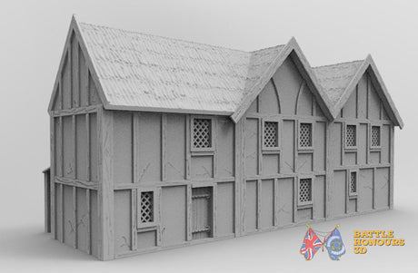 Medieval inn terrain model view 2