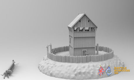 Motte palisades terrain model view 4
