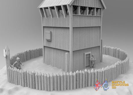 Motte palisades terrain model