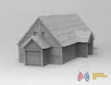 Saxon longhouse terrain model view 2
