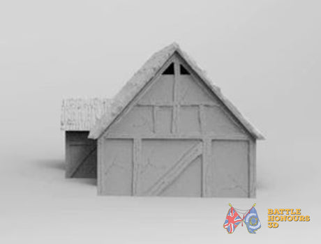 Saxon longhouse terrain model view 1