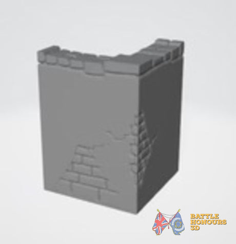 Arabic Town Walls terrain model view 11