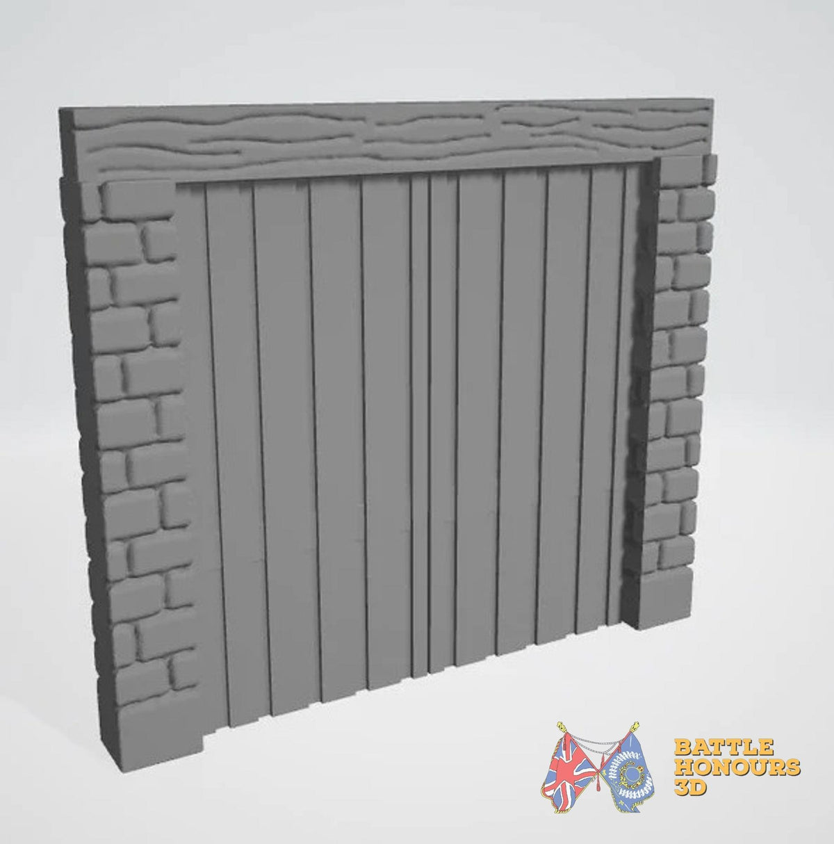Arabic Town Walls terrain model view 3