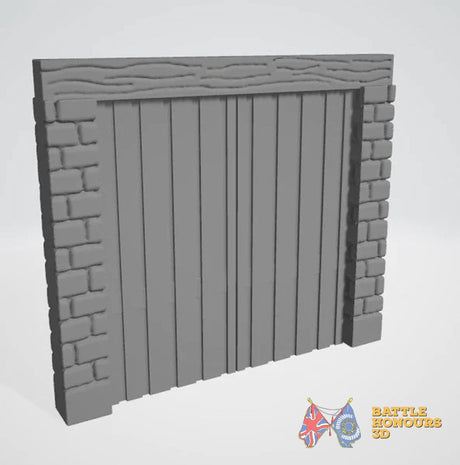 Arabic Town Walls terrain model view 3