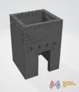Arabic Town Walls terrain model view 5