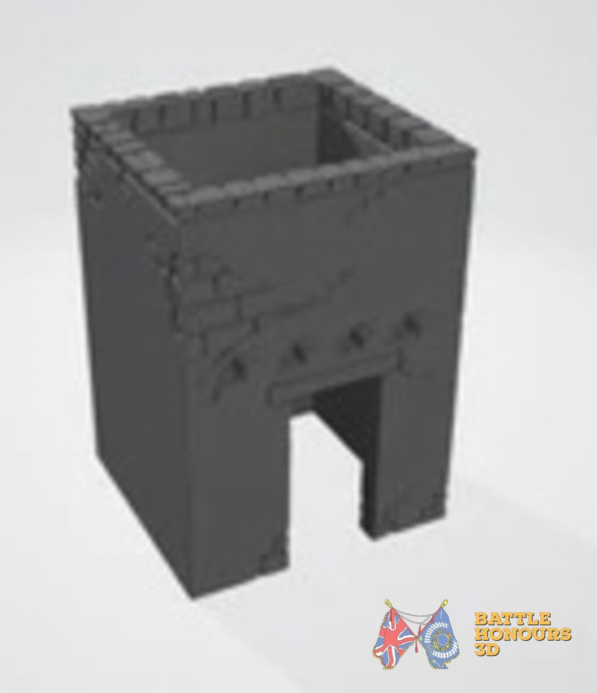 Arabic Town Walls terrain model view 5
