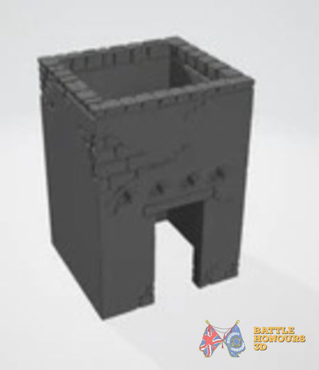 Arabic Town Walls terrain model view 5