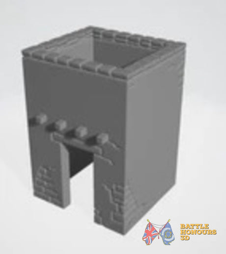 Arabic Town Walls terrain model view 6