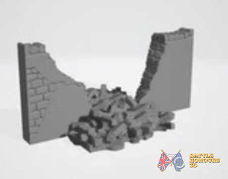 Arabic Town Walls terrain model view 4