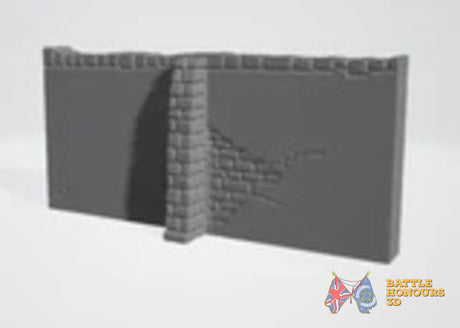 Arabic Town Walls terrain model view 8