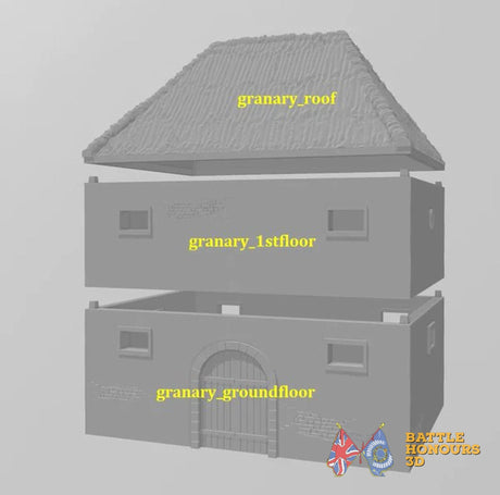 Austrian Granary terrain model view 3