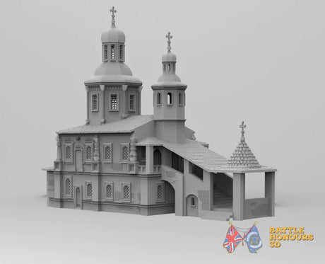 Borodino Church terrain model view 5