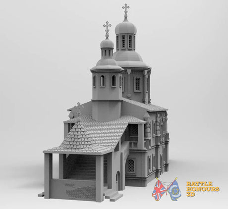 Borodino Church terrain model view 2