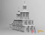Borodino Church terrain model view 4