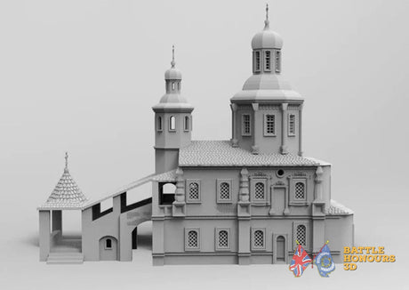 Borodino Church terrain model view 1