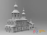 Borodino Church terrain model view 3